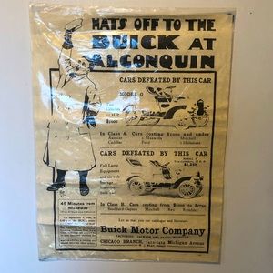 Vintage 1906 Car Poster